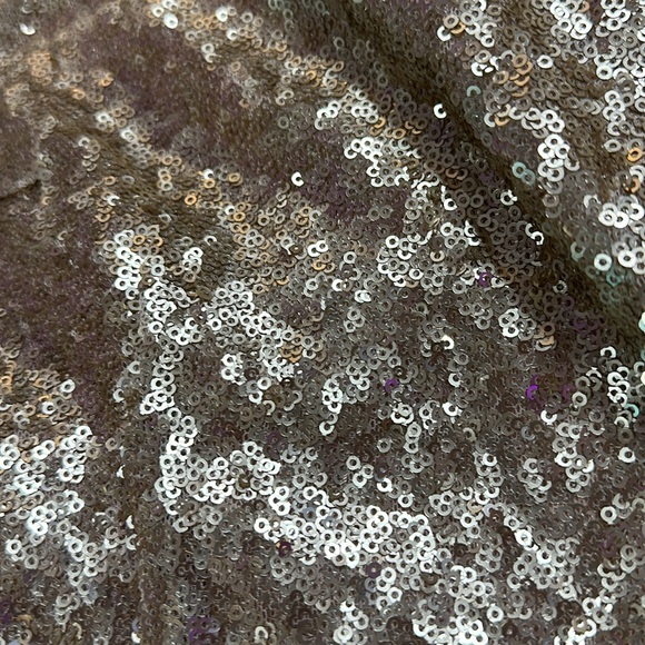 Champagne sequin and peach mini dress - Picture 4 of 6